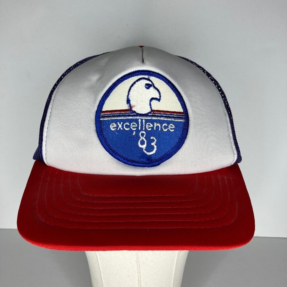 Vintage Excellence '83 1983 Eagle Bird Adjustable Hat Cap